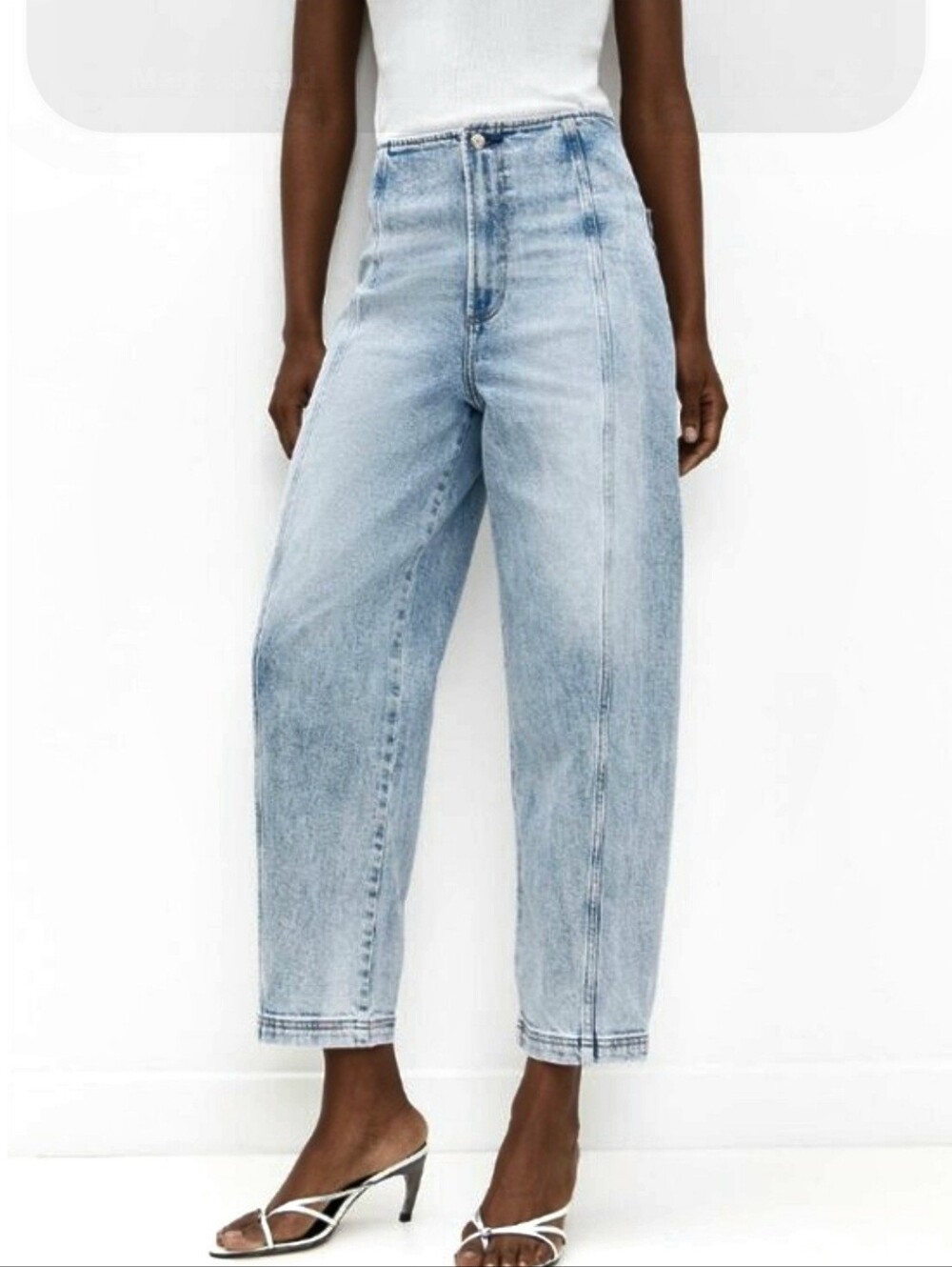 Pistola Blair Bandless High Waist Crop Barrel Jeans Women's 27 Casual